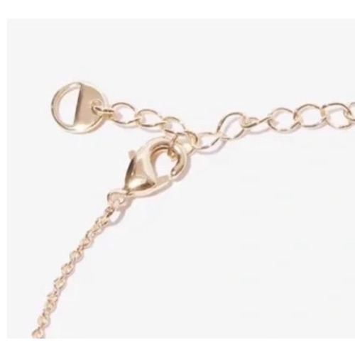 New Bychari Evelyn Coco Lariat Necklace Gold Plated Brass Freshwater Pearl Drop — image 3 of 3